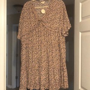 New with tags, 1x leopard print dress